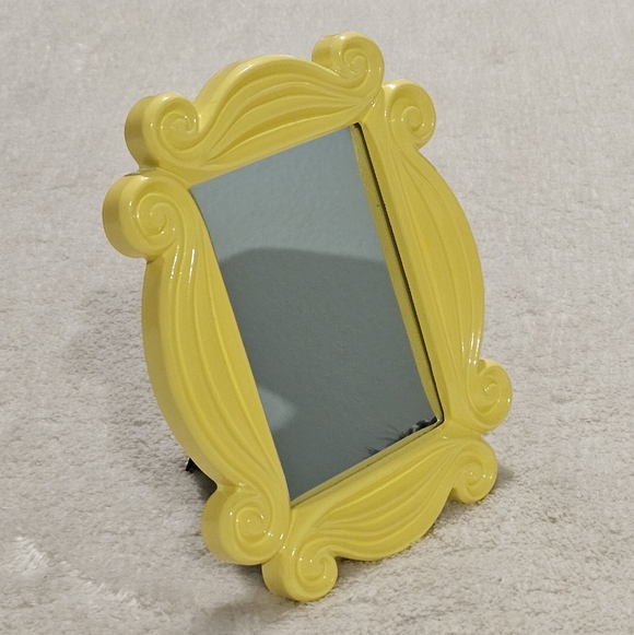 FRIENDS Other - NWT FRIENDS Picture Frame Mirror Yellow Perfect Gift For Friends Fans